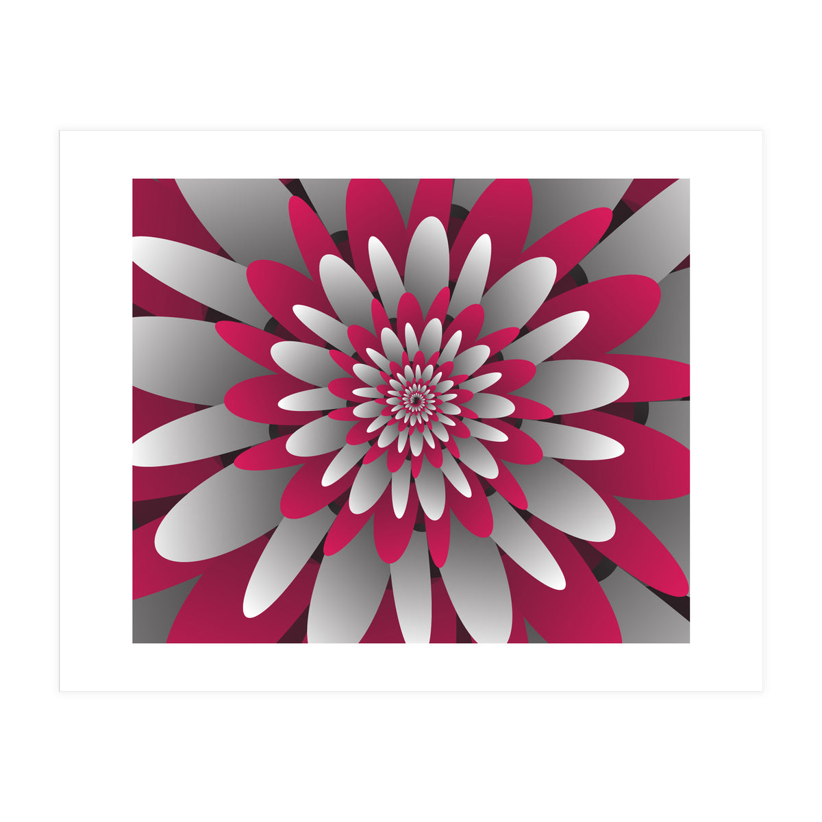 Paper Cut Flower Spiral (Print Only)
