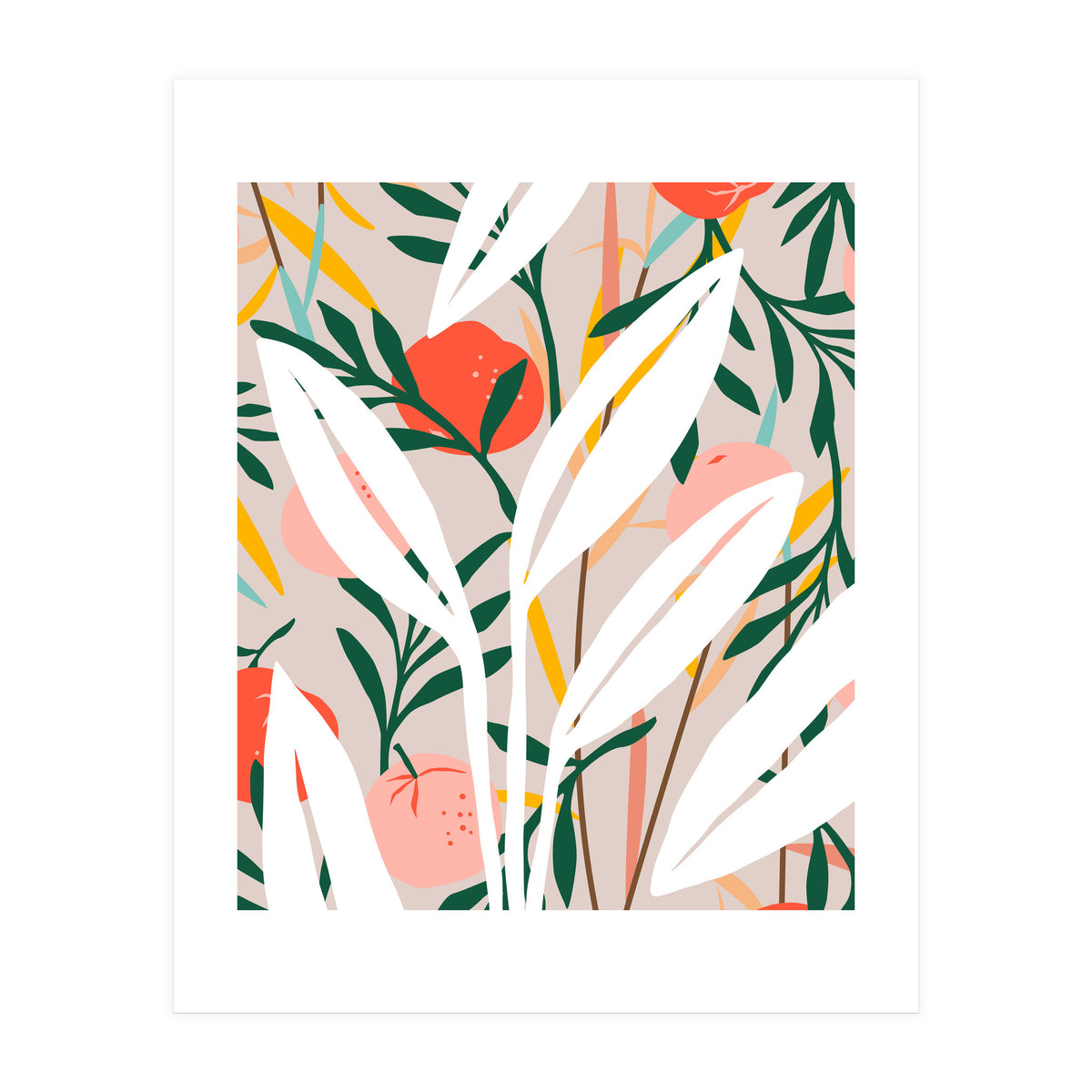 Abstract Plant Blush (Print Only)