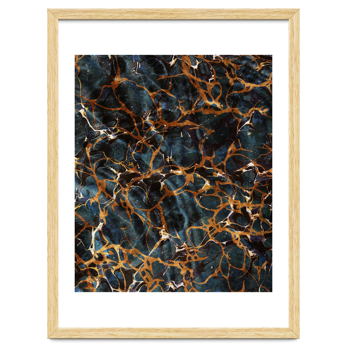 Ocean & Gold Marble