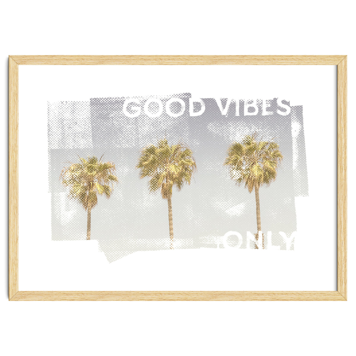 Vintage palm trees | good vibes only