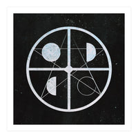 Pentagram moon phases (Print Only)
