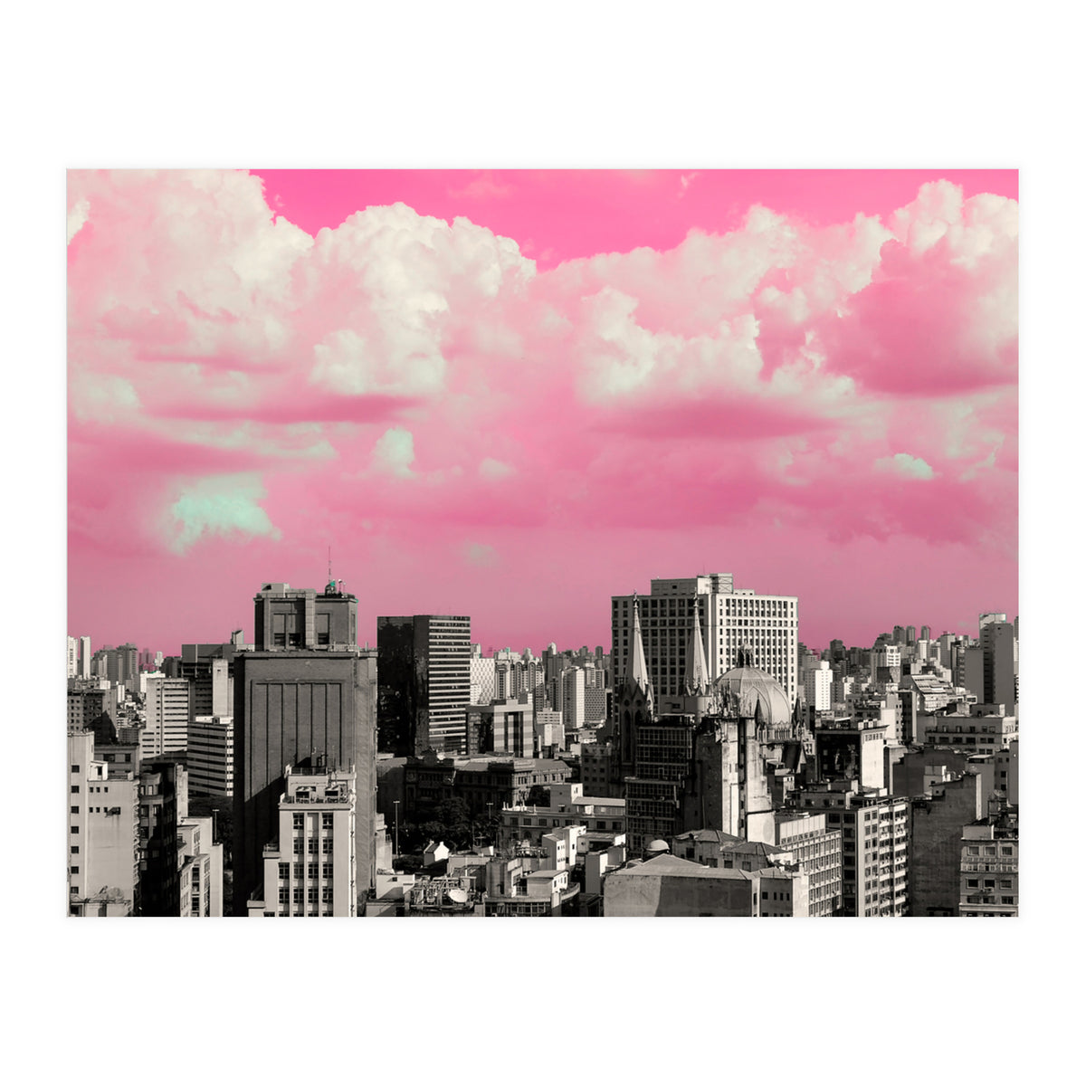 Pink Sky in São Paulo - Skyline (Print Only)