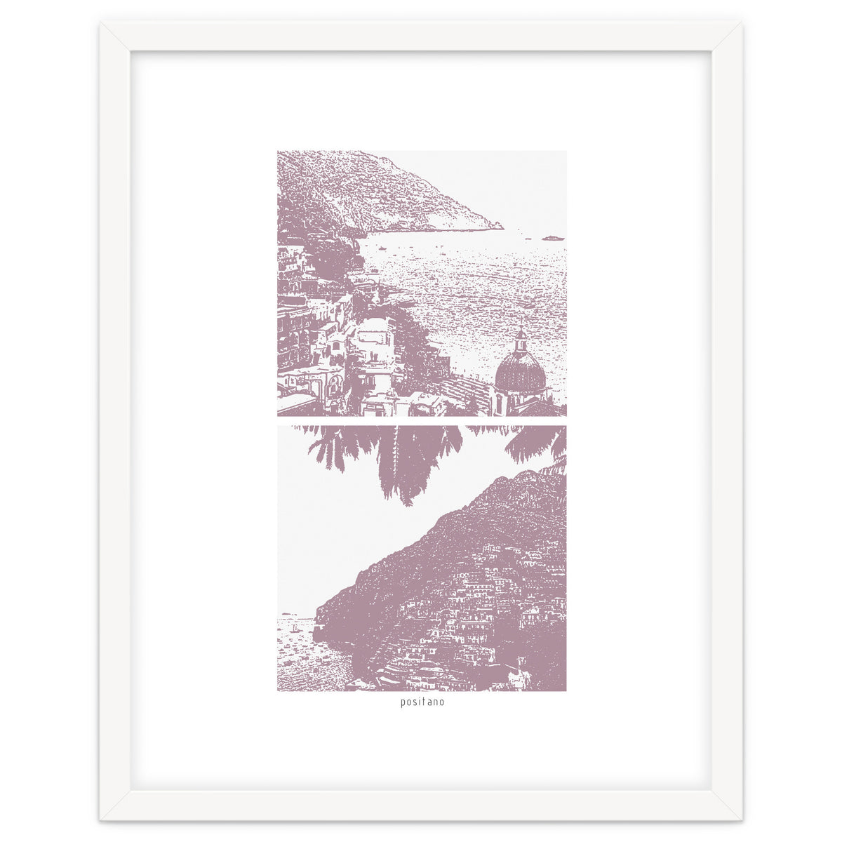 Printed Positano in Purple