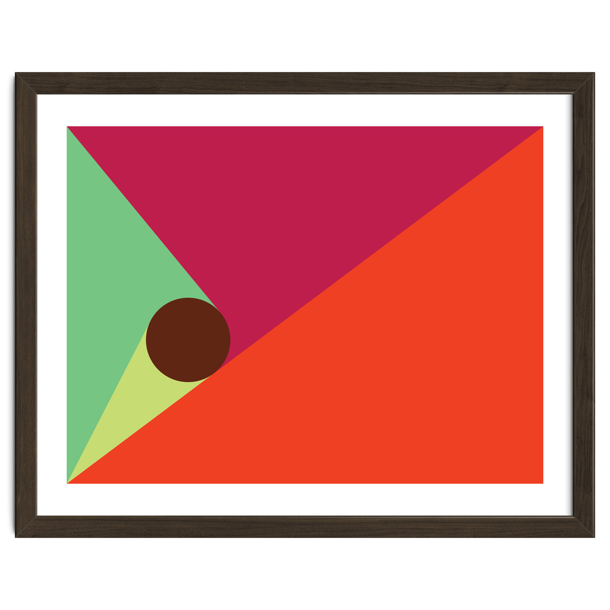 Geometric Shapes No. 25 - orange, mint & purple