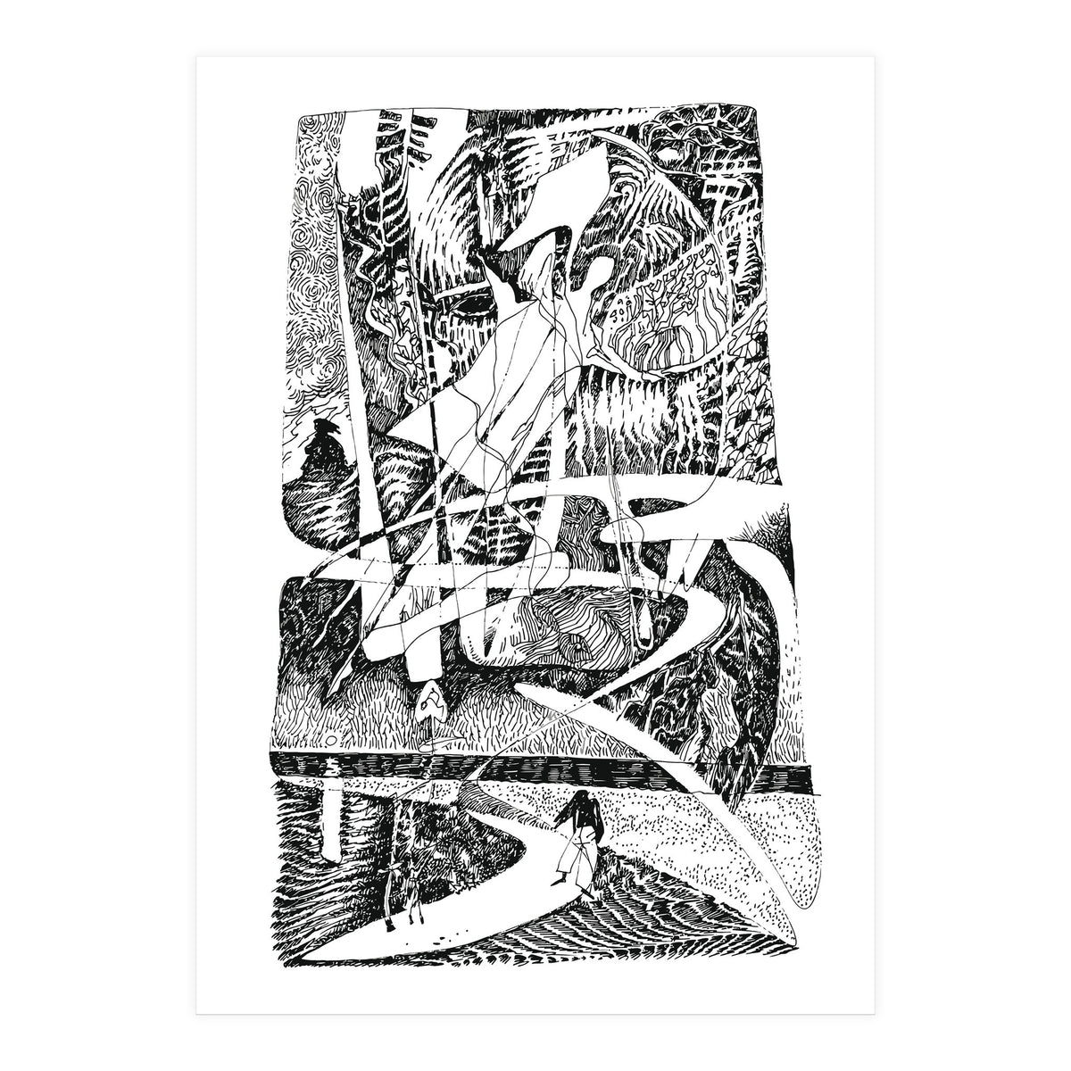 Abstract Angel Of A Dreams (Print Only)