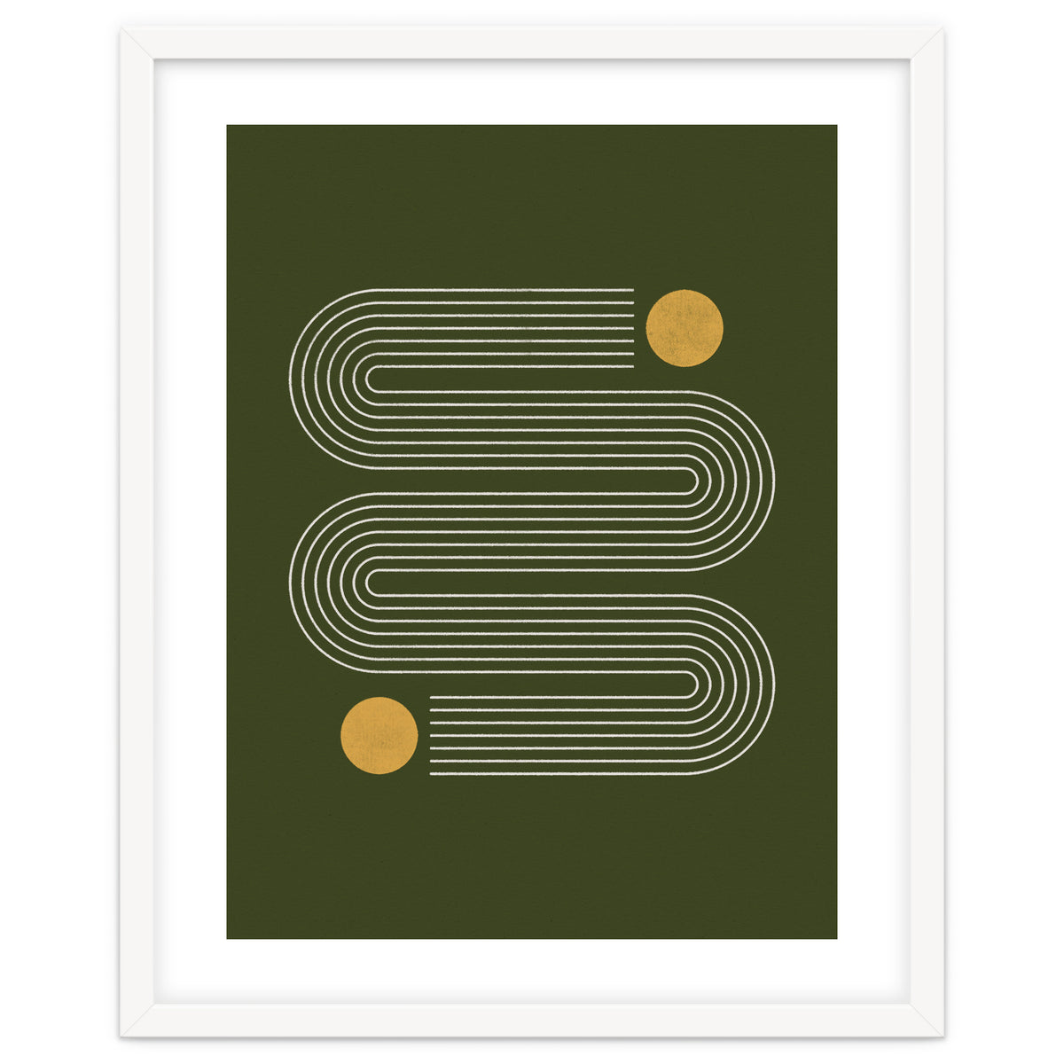 Mid-Century Modern No.25 - Woodblock Print