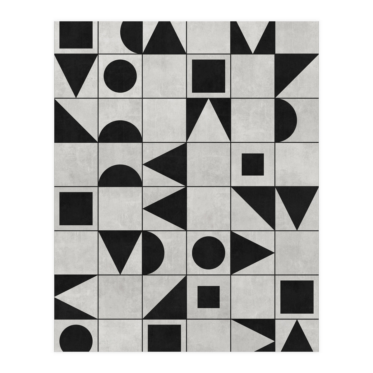 My Favorite Geometric Patterns No.12 - Grey (Print Only)