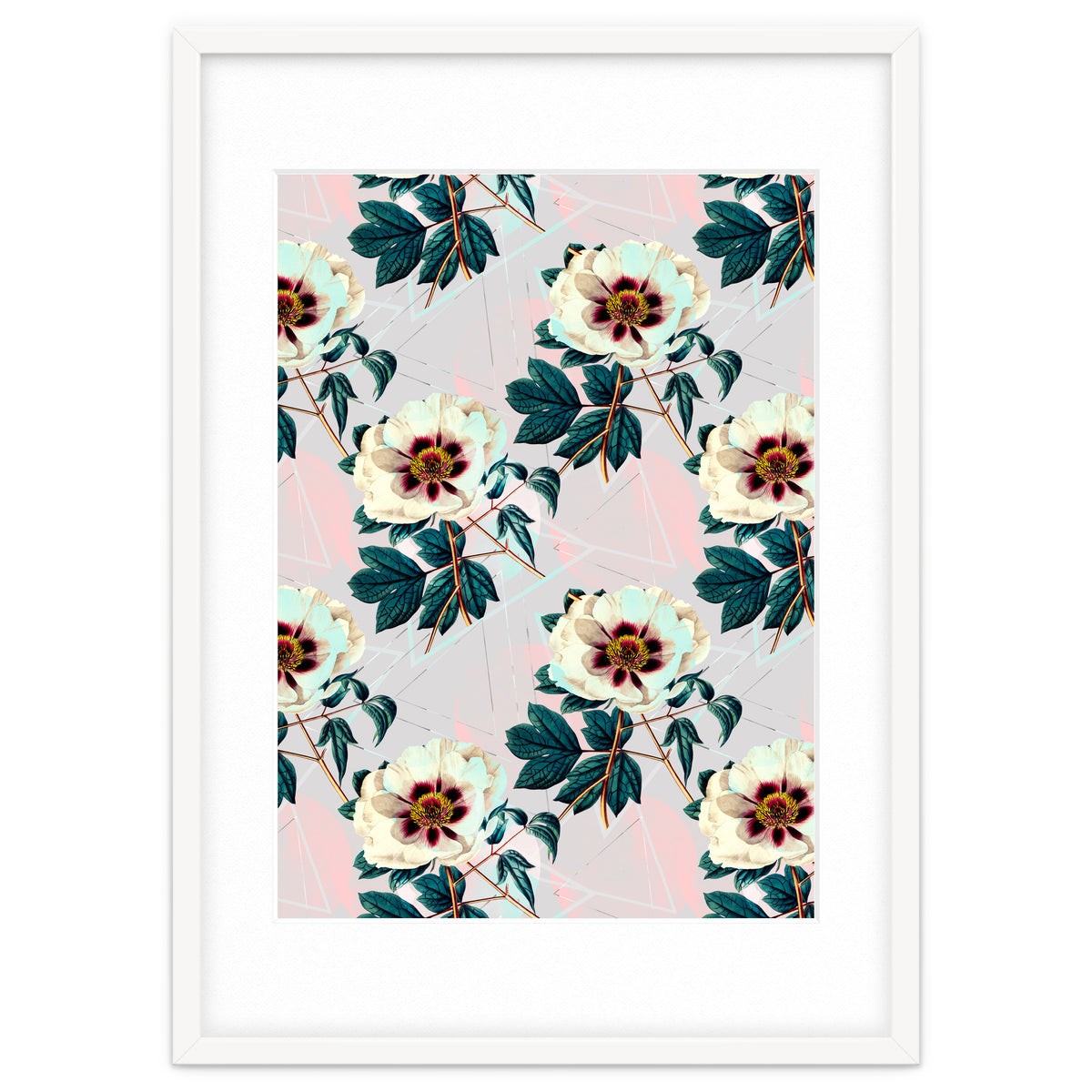 Flowery blooming with geometric