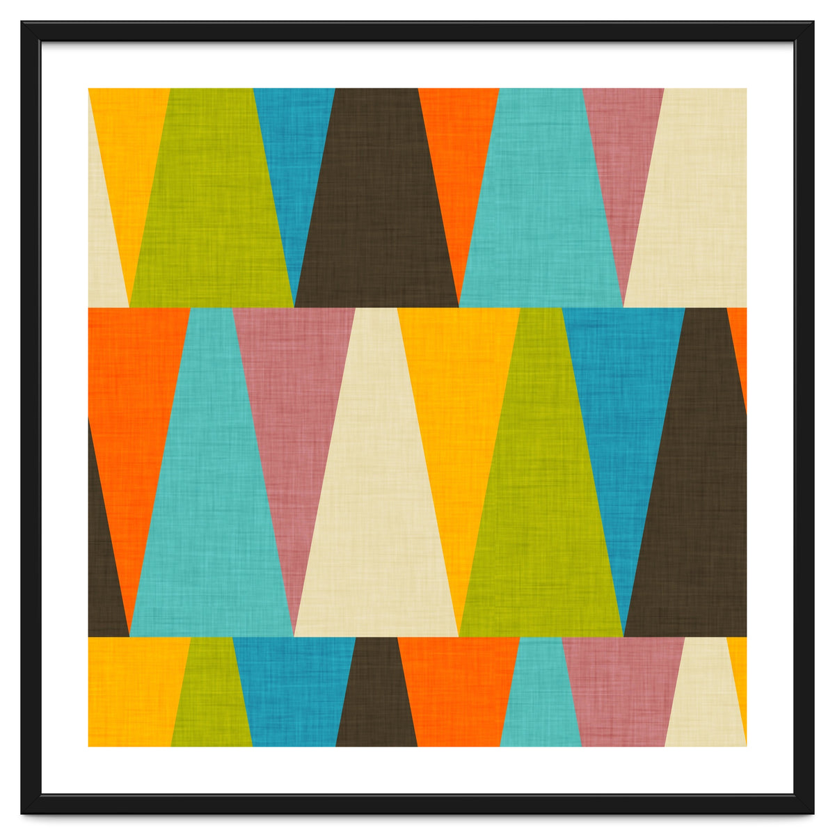 Retro Color Block Triangle