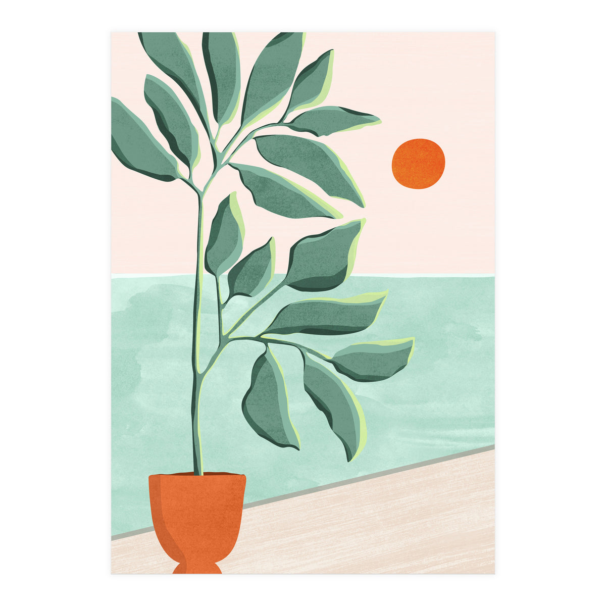 Sunset At The Beach House No.1 (Print Only)