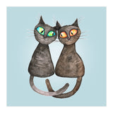 Two cute loving cats (Print Only) thumbnail