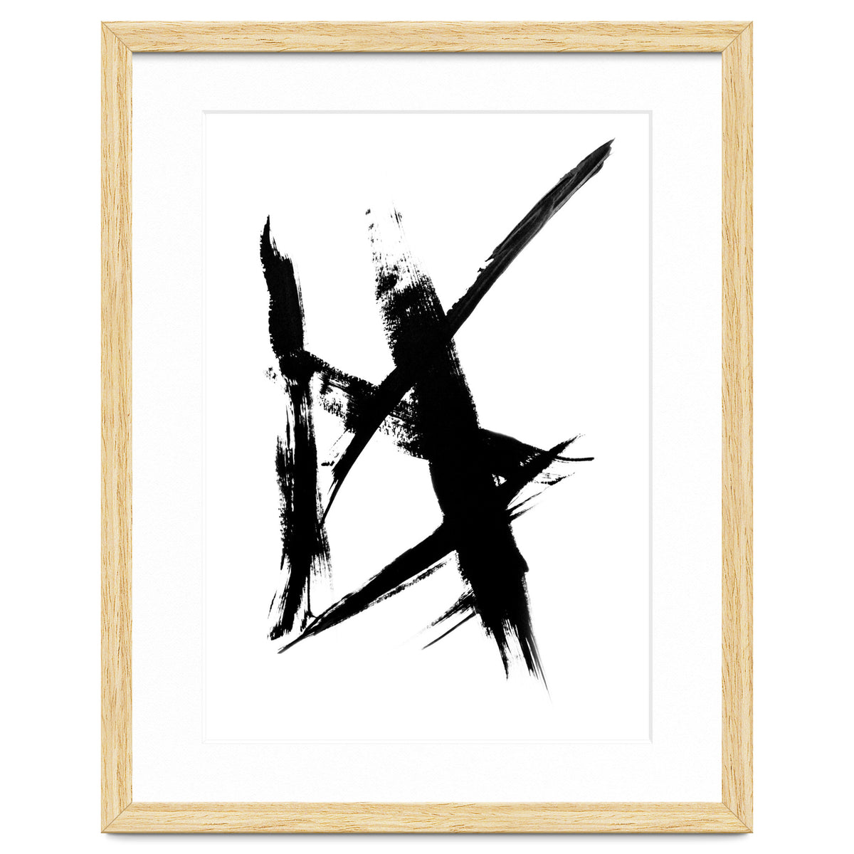 Abstract Brushstroke Print