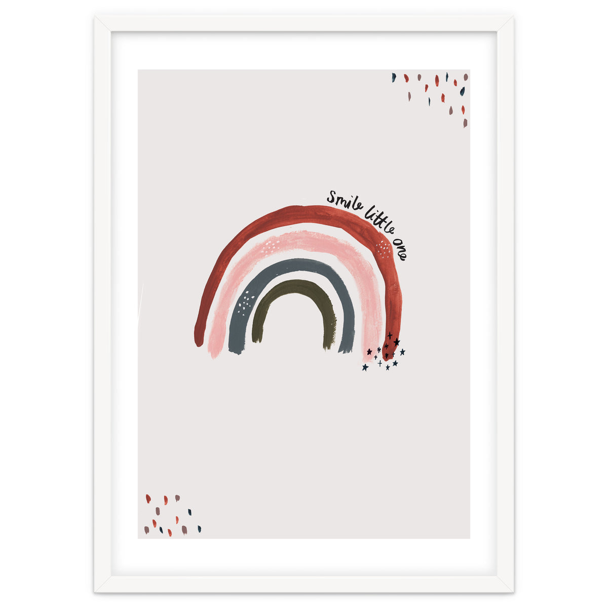 Smile Little One Rainbow Portrait