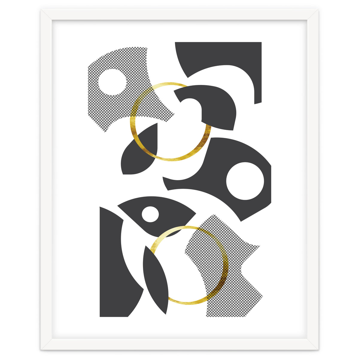 Cut Out Abstract No. 1 | gold