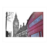 London Big Ben Red Phone Booth  (Print Only) thumbnail