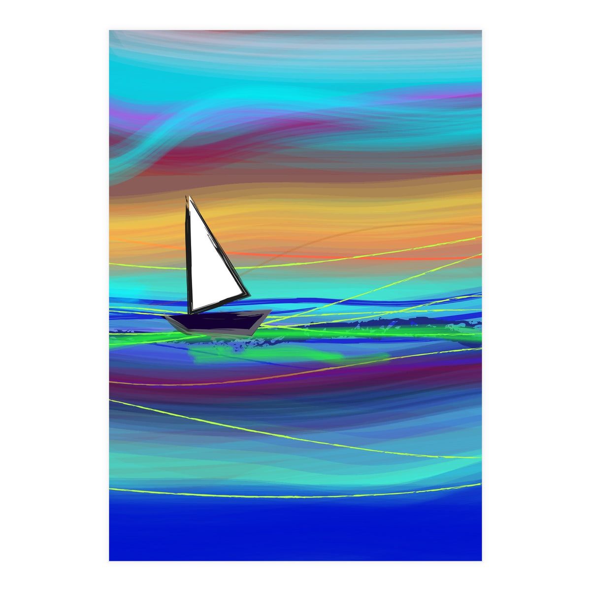 Sailing away (Print Only)