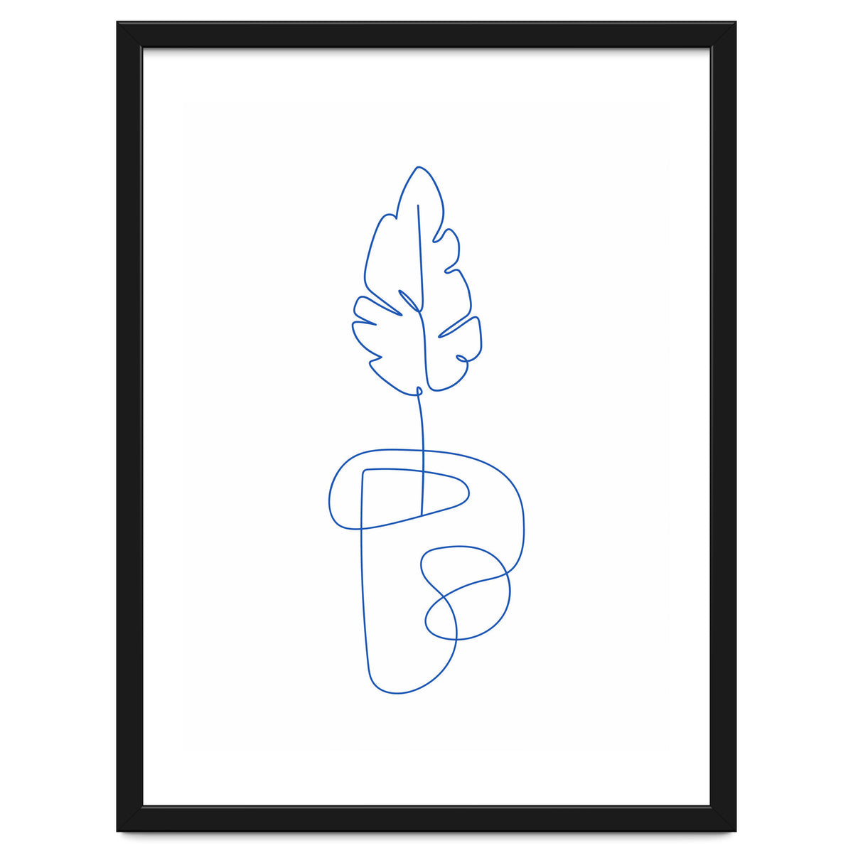 One Line Art Botanical