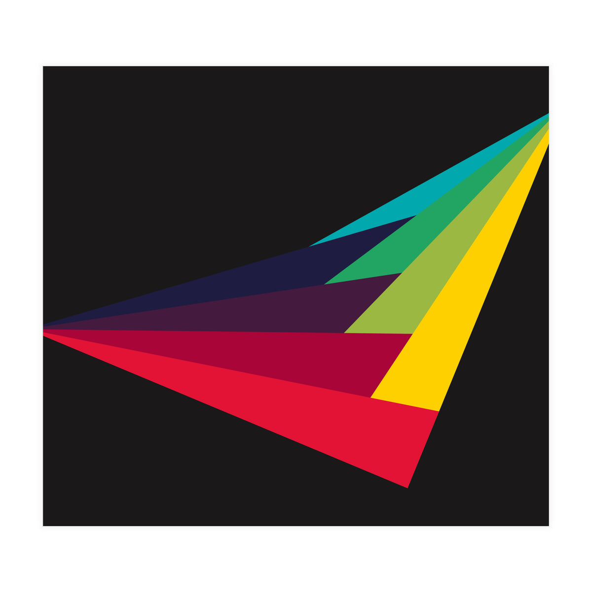 Geometric Shapes No. 40 - rainbow (Print Only)