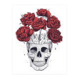 Skull With Peonies (Print Only) thumbnail