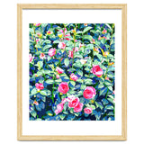 Winter Rose | Botanical Floral Garden | Boho Vintage Plants Meadow Roses Painting thumbnail