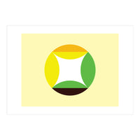 Geometric Shapes No. 21 - yellow, green & orange (Print Only)