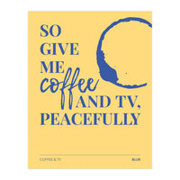 Blur - Coffee & Tv (Print Only)