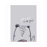 Peek A Boo Bear (Print Only) thumbnail