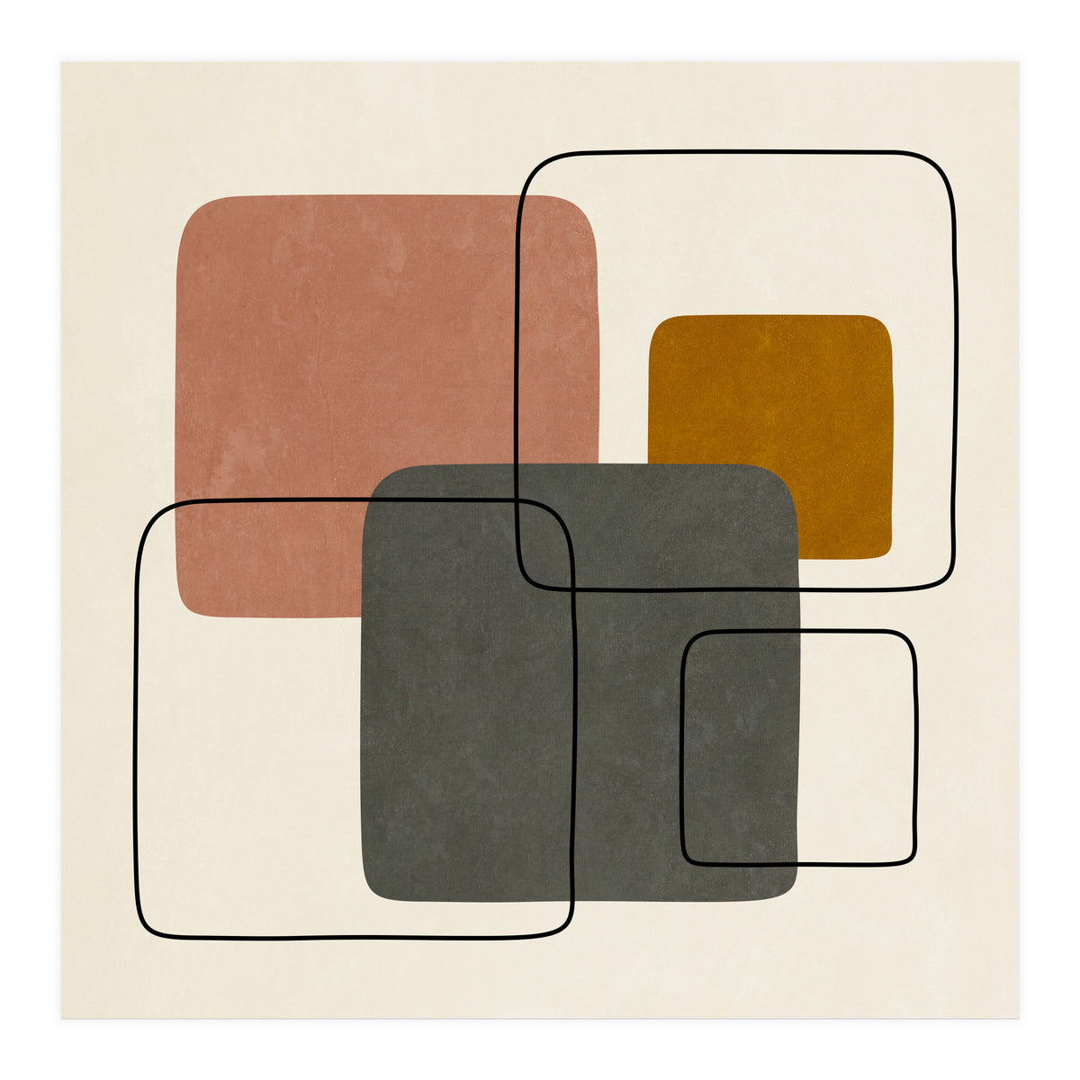 SQUARE SHAPES - 01 (Print Only)