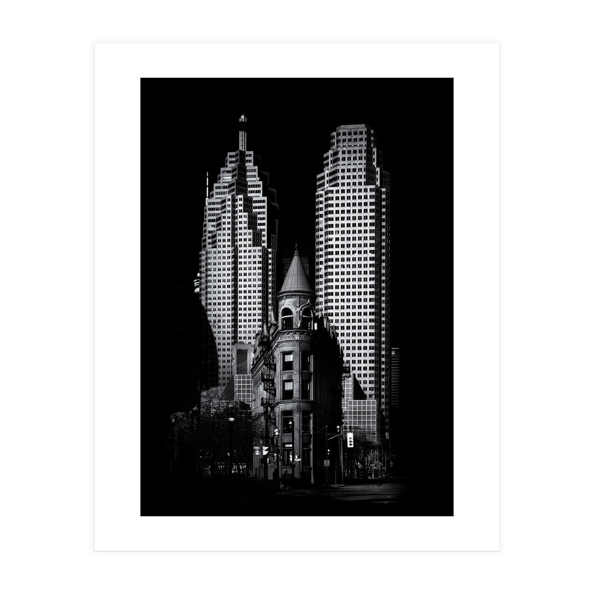 Gooderham Flatiron Building And Toronto Downtown No 2 (Print Only)