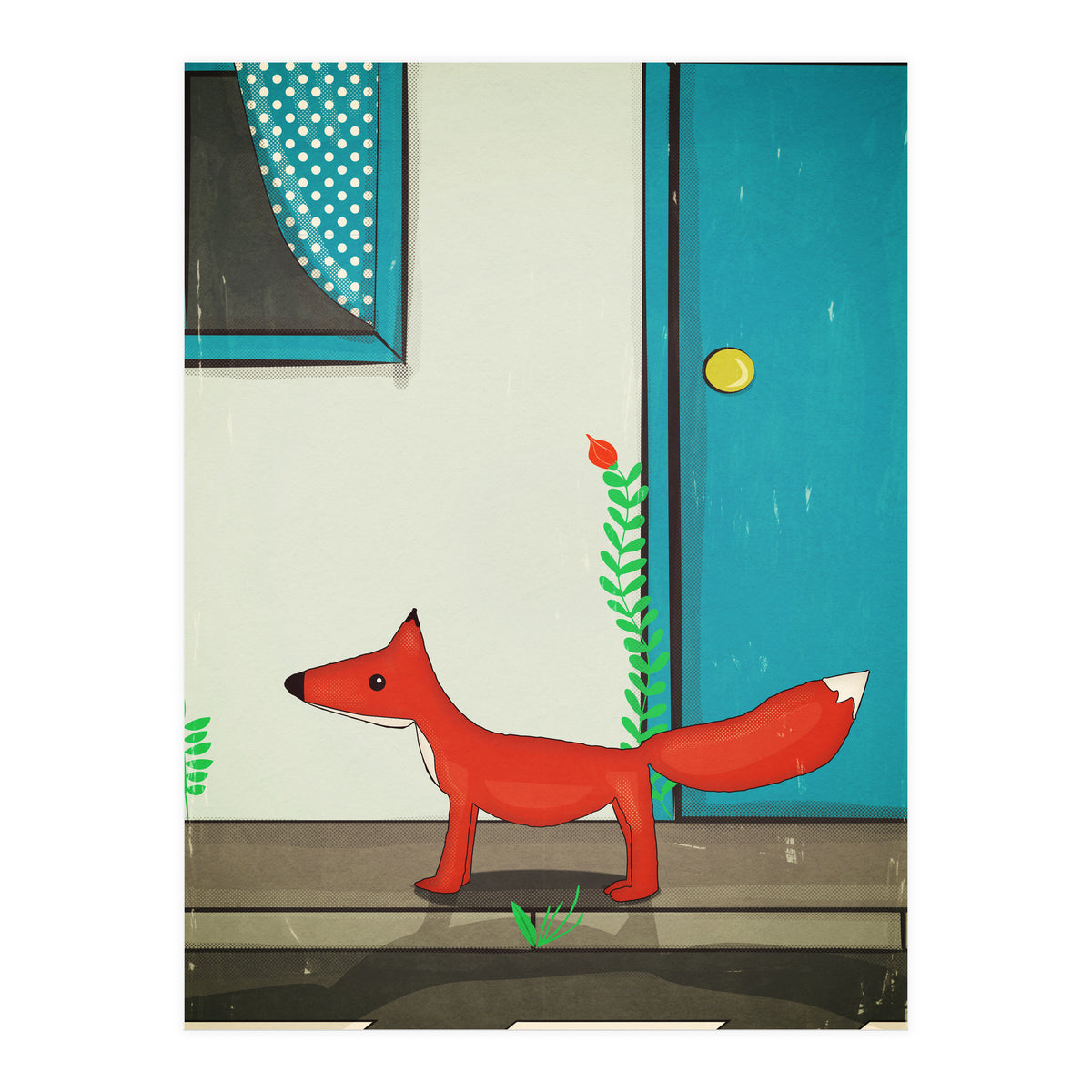 Fox in the city (Print Only)