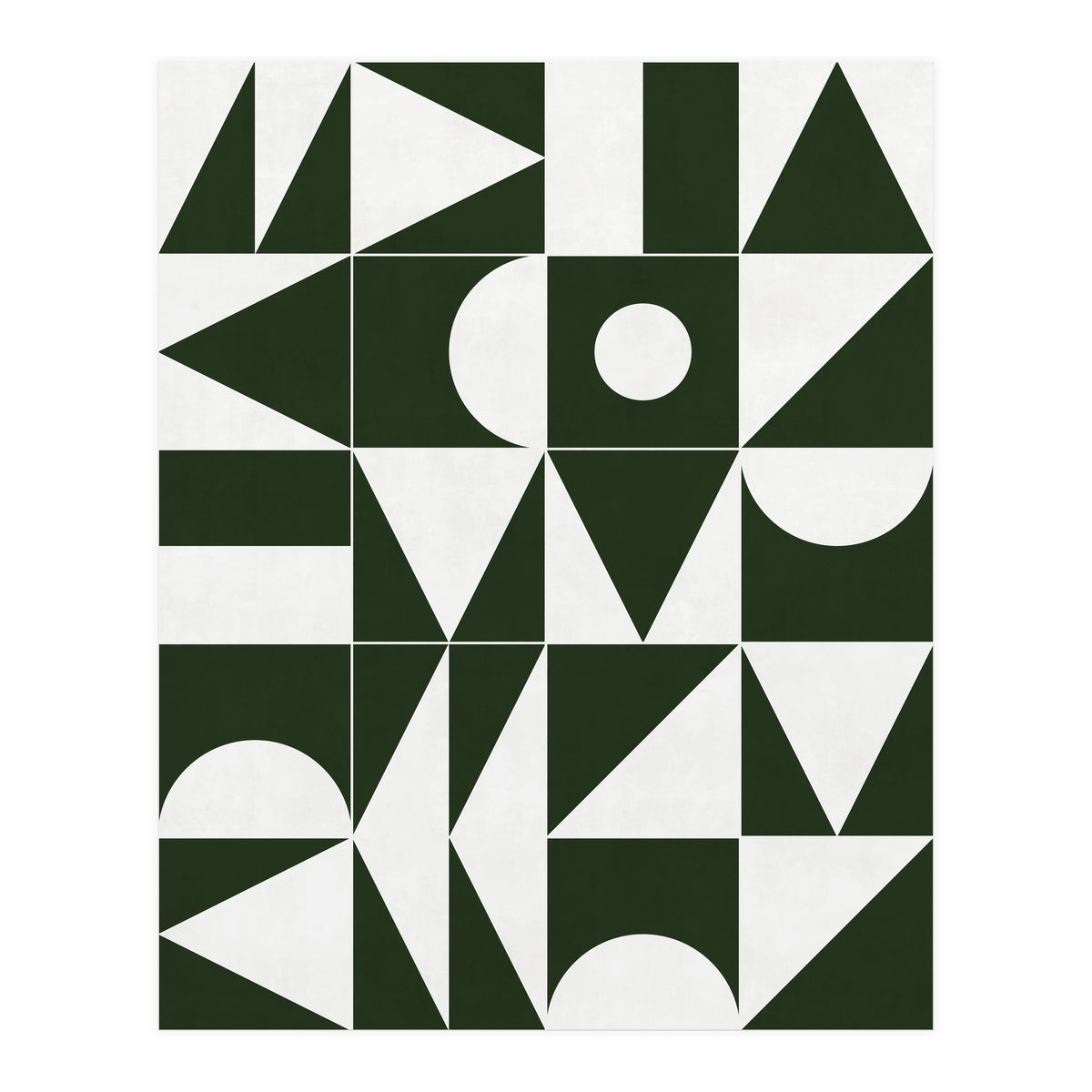 My Favorite Geometric Patterns No.15 - Deep Green (Print Only)