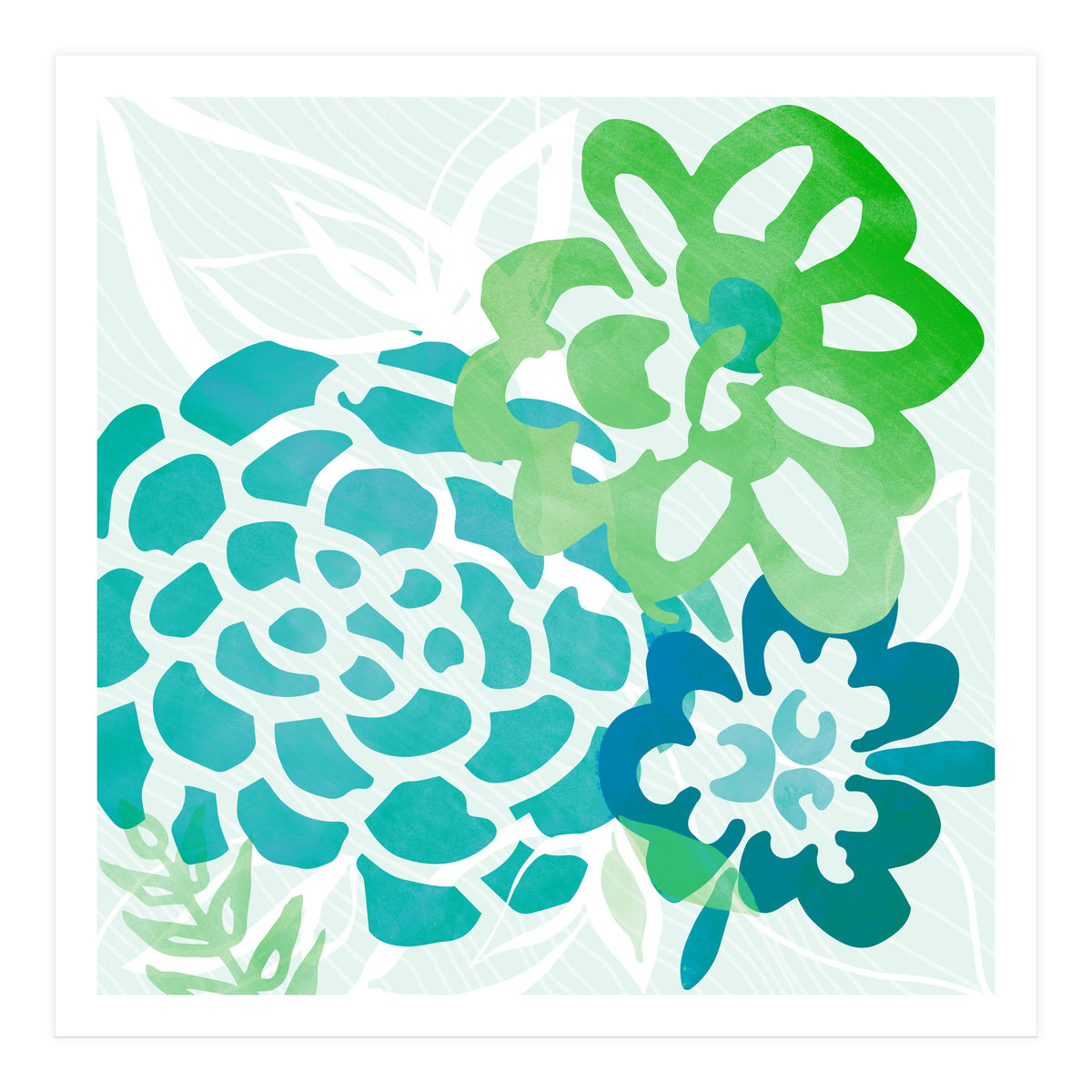 Abstract Coastal Floral (Print Only)