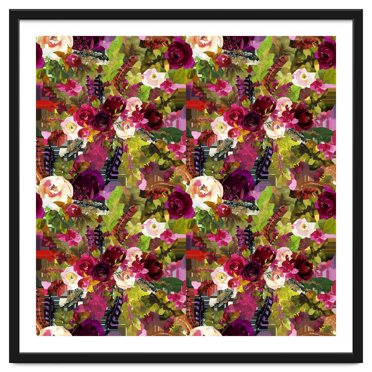 Water Colour Rose Pattern