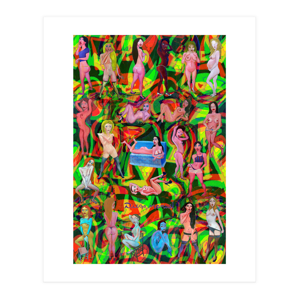 Chicas 3d 7 (Print Only)