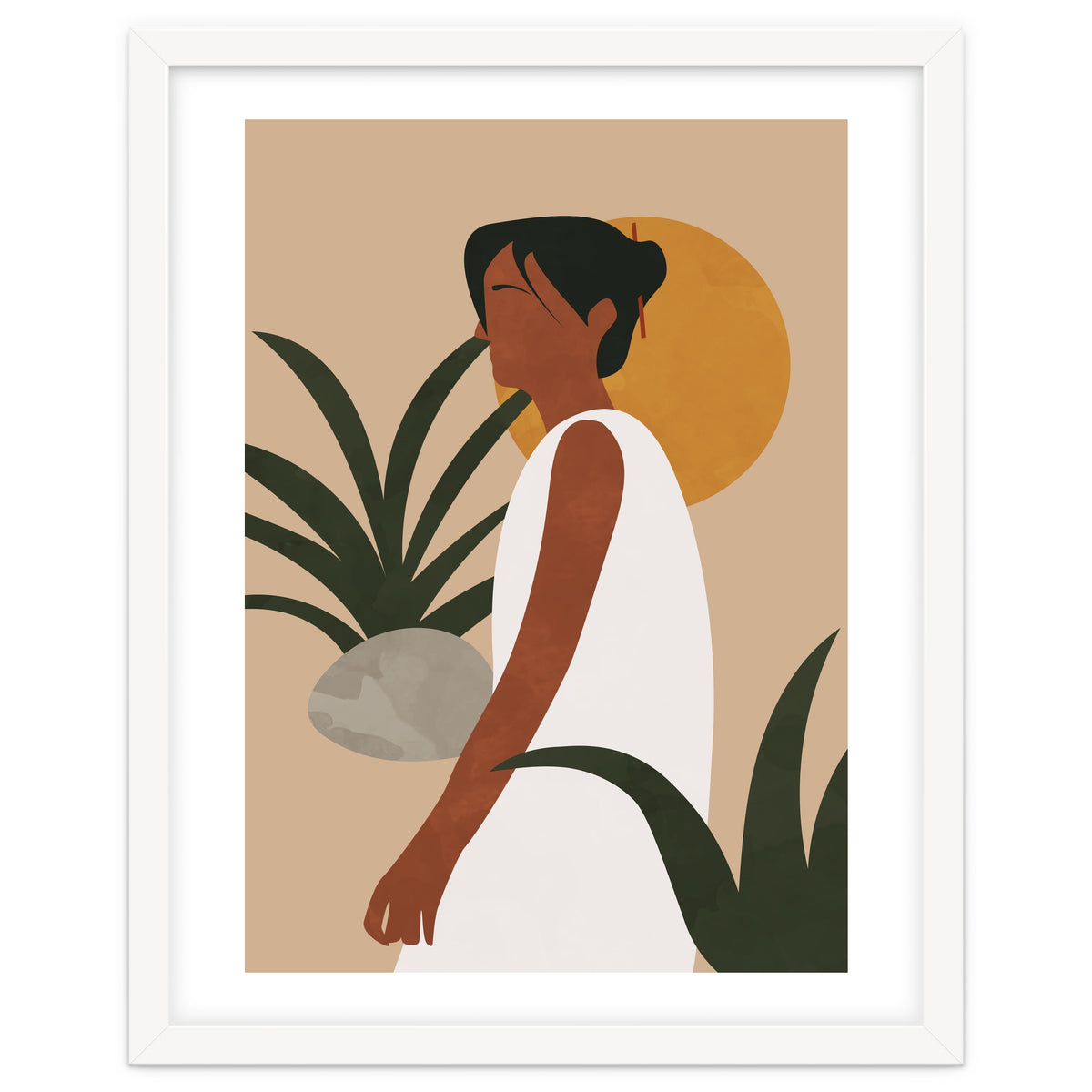 Botanical Woman - Abstract Boho