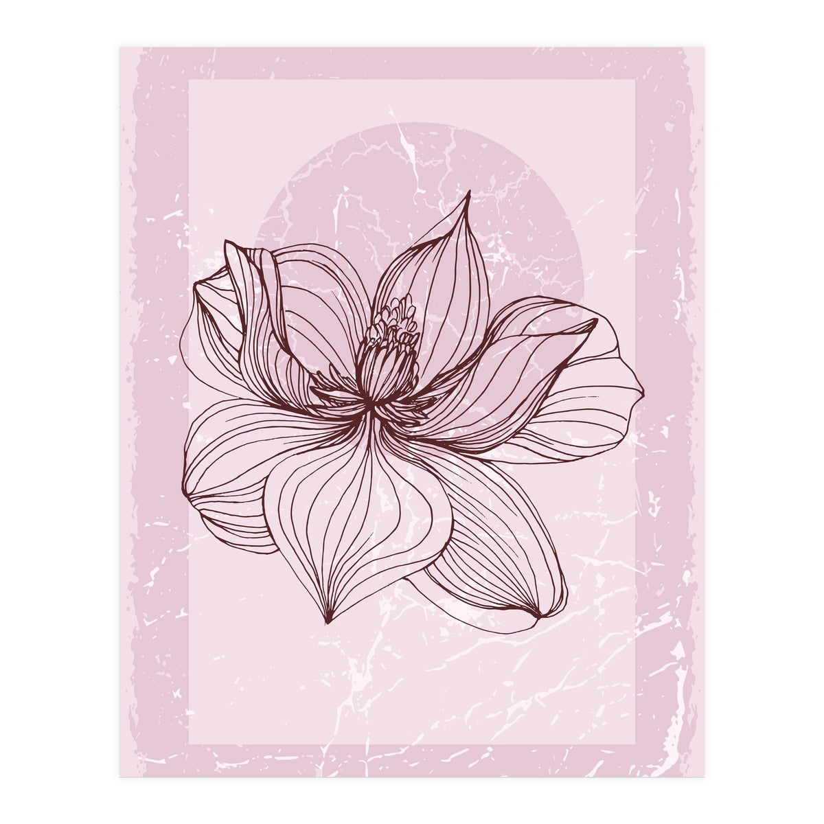 Modern Magnolia flower nature (Print Only)