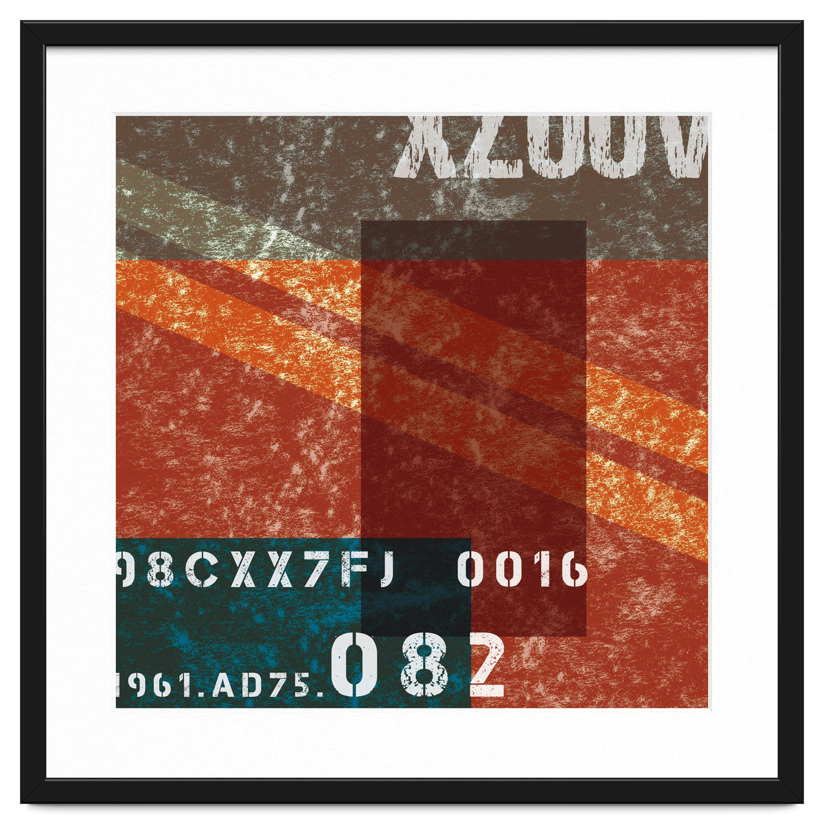 Abstract Industrial Red