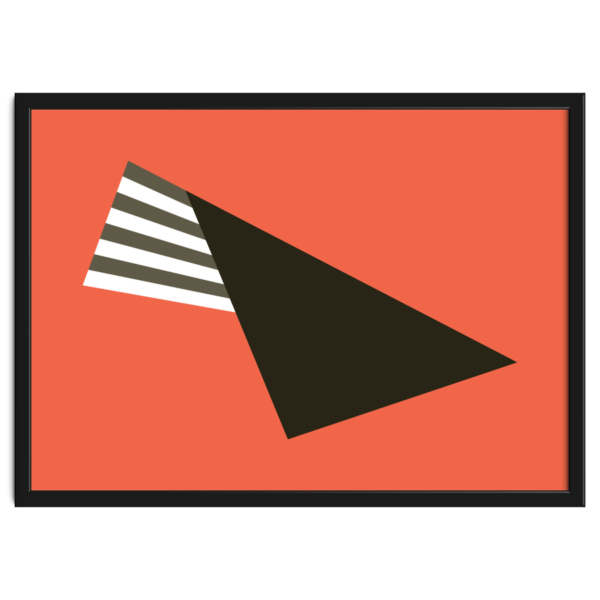 Geometric Shapes No. 75 - pink & stripes