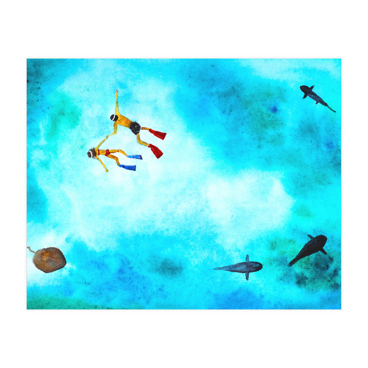 One summer day || watercolor (Print Only)