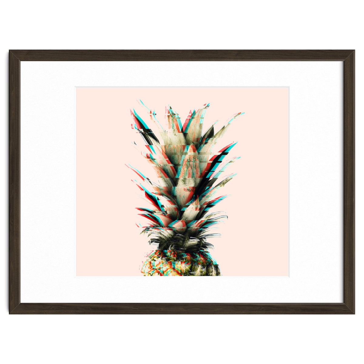 Glitch pineapple pink