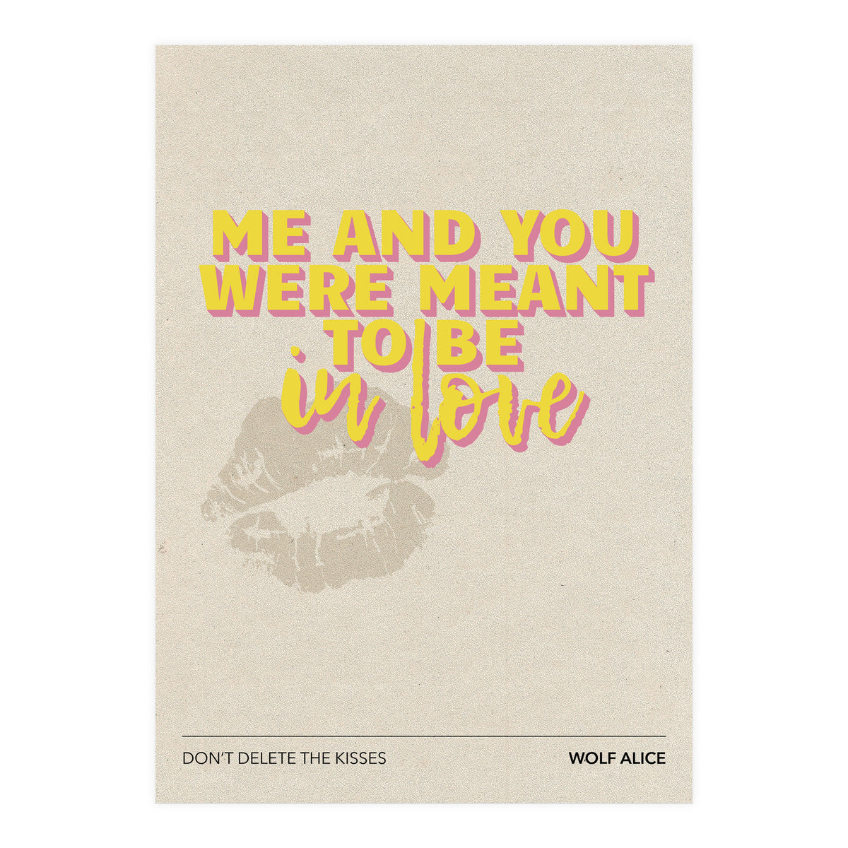 Wolf Alice - Don't Delete The Kisses (Print Only)