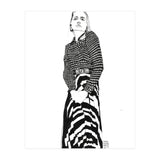 Untitled #40 - Woman in striped skirt (Print Only) thumbnail