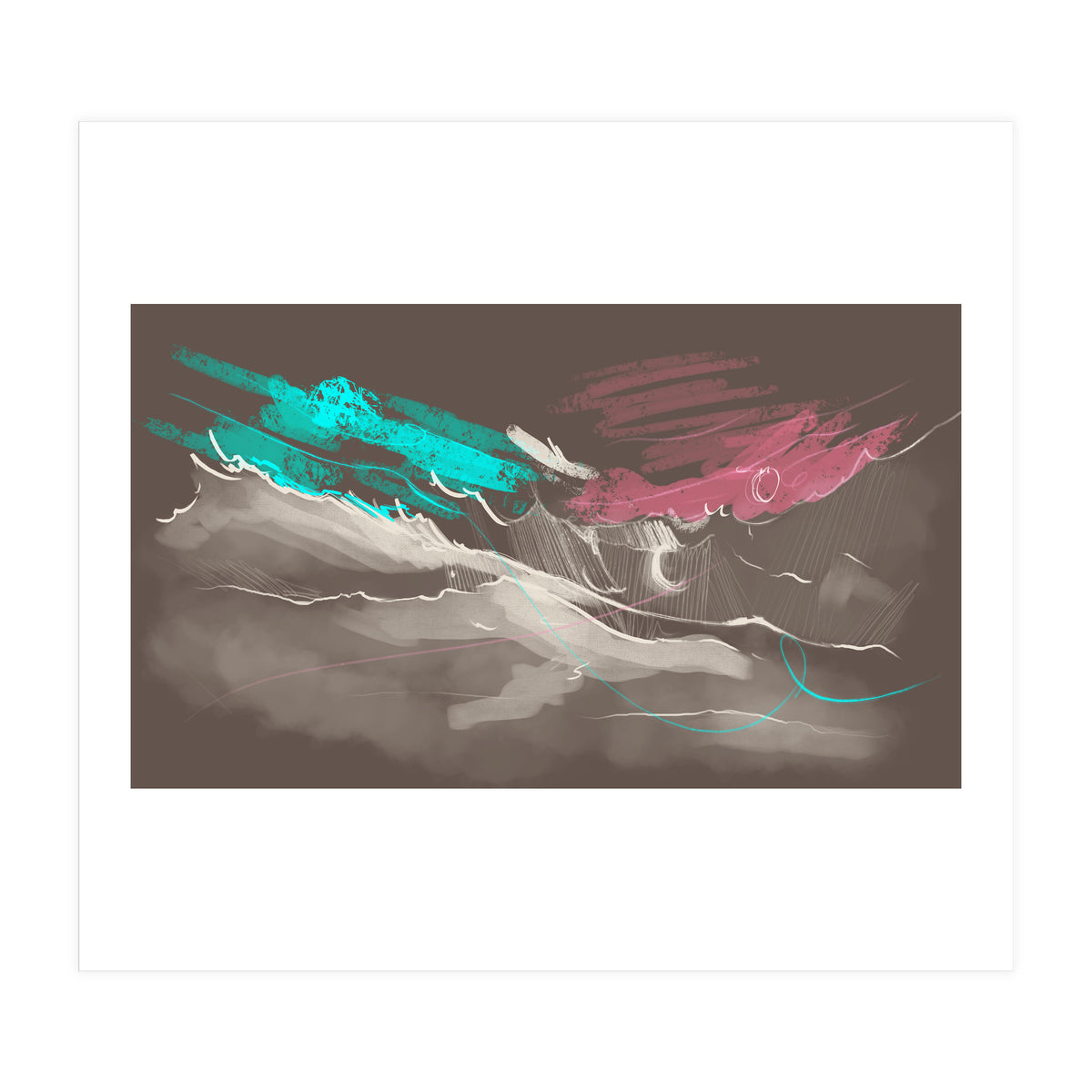 Teal in the sky (Print Only)