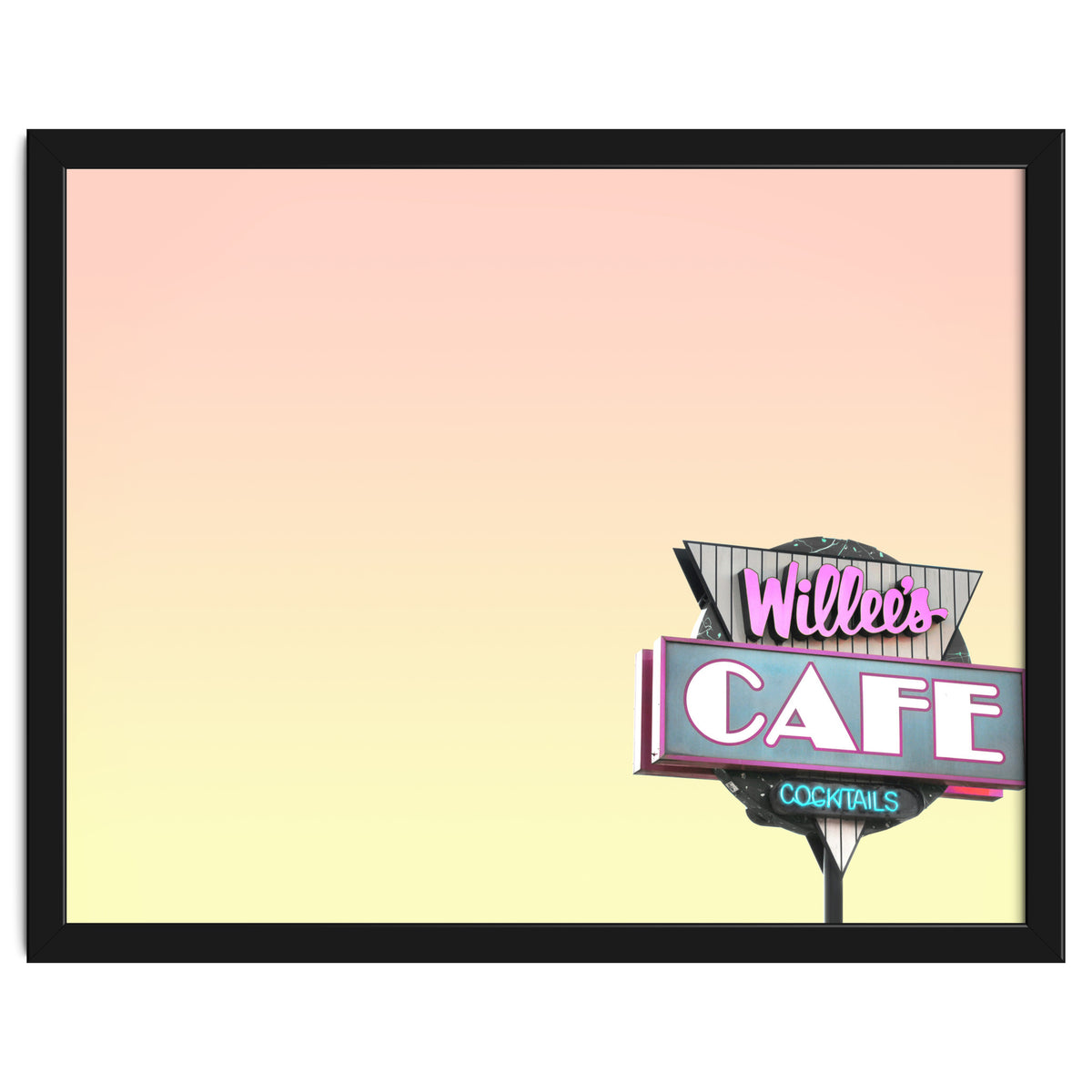 Willees Cafe and Cocktails Neon Sign