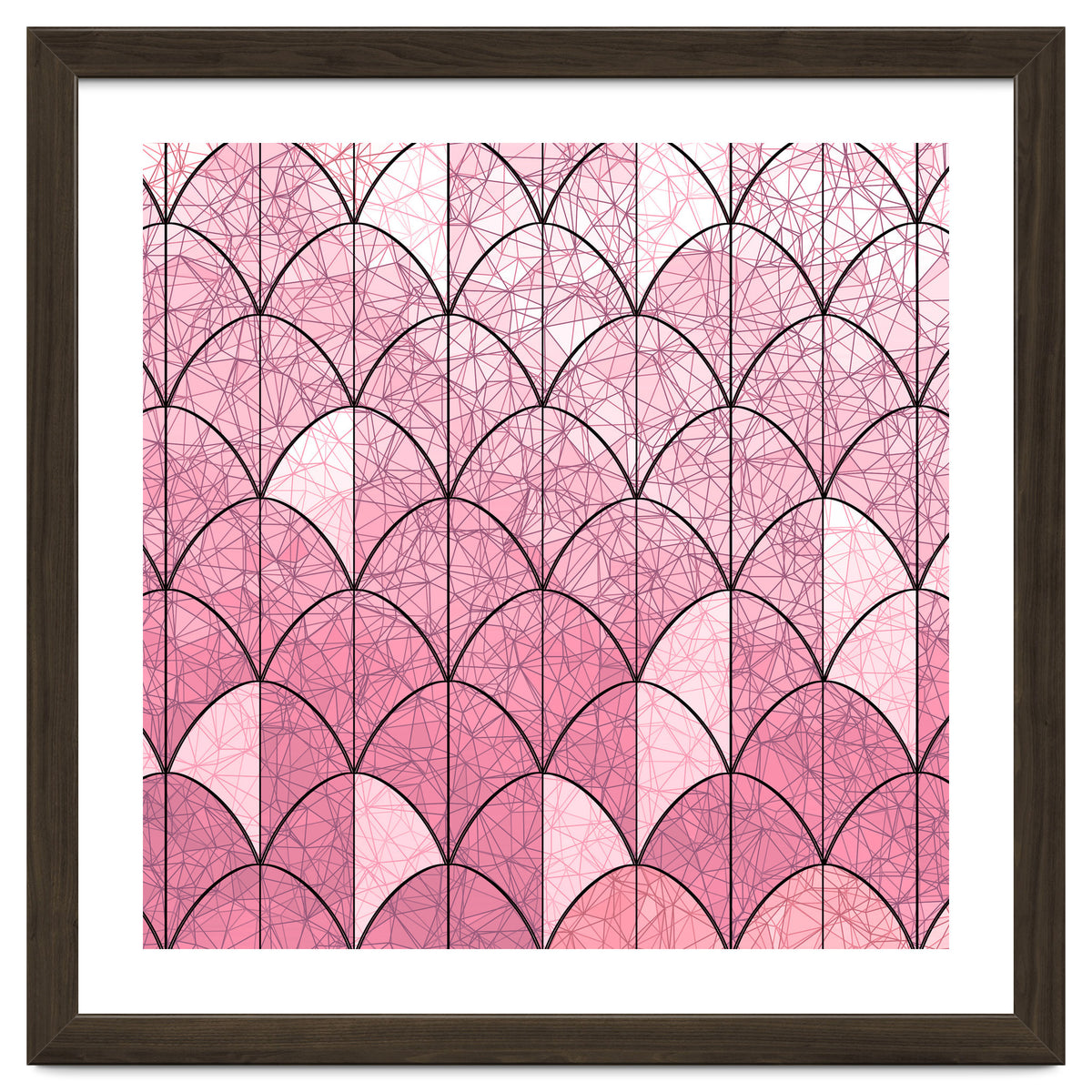 Mermaid scales pink and black