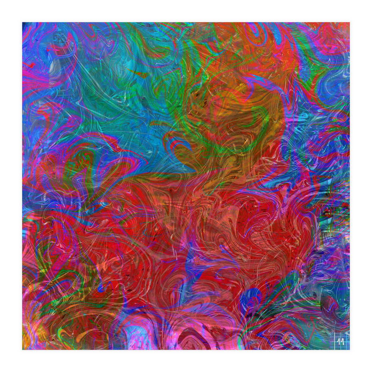 Animals In Rainbow (Print Only)