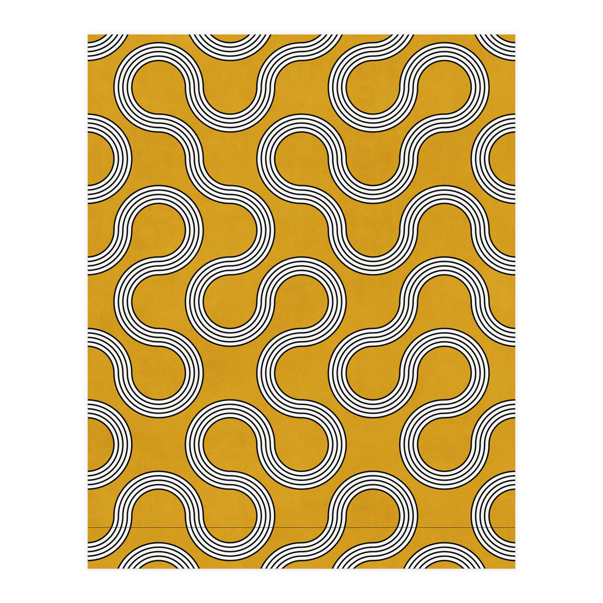 My Favorite Geometric Patterns No.31 - Mustard Yellow (Print Only)