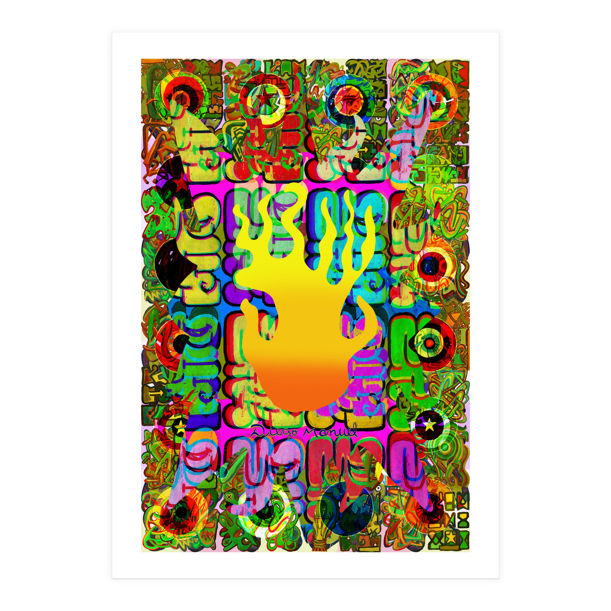 Fuego Y Graffiti 5 (Print Only)