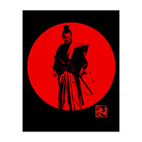 Samurai In Red Sun (Print Only)