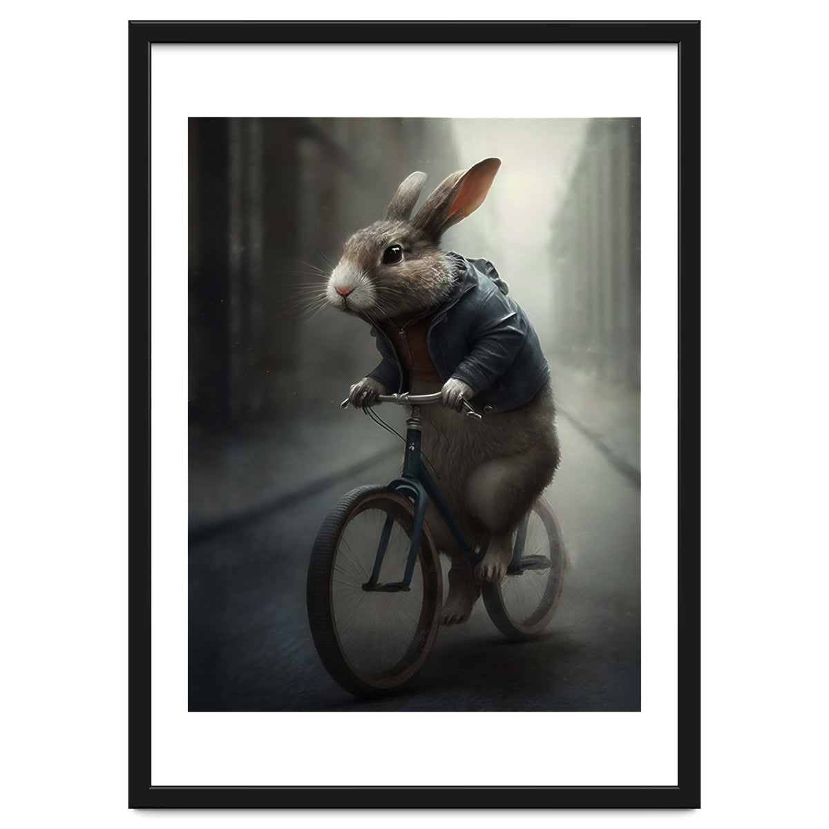 Rabbit Riding a Bicycle